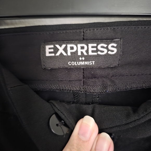 Express Black Dress Pants Size 8 Striaght - Picture 3 of 5
